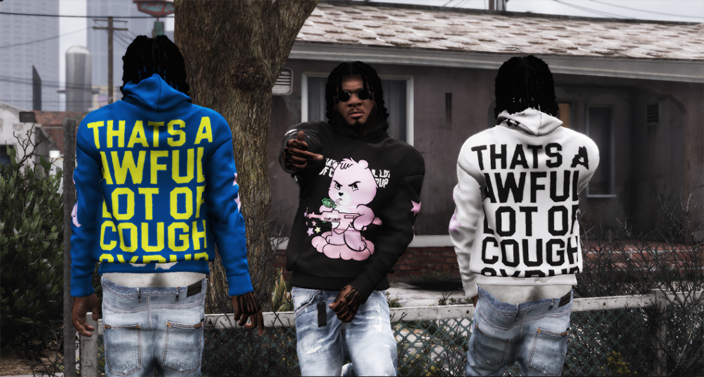 Cough Syrup Pullover Hoodie Retexture Pack for Franklin 1.0