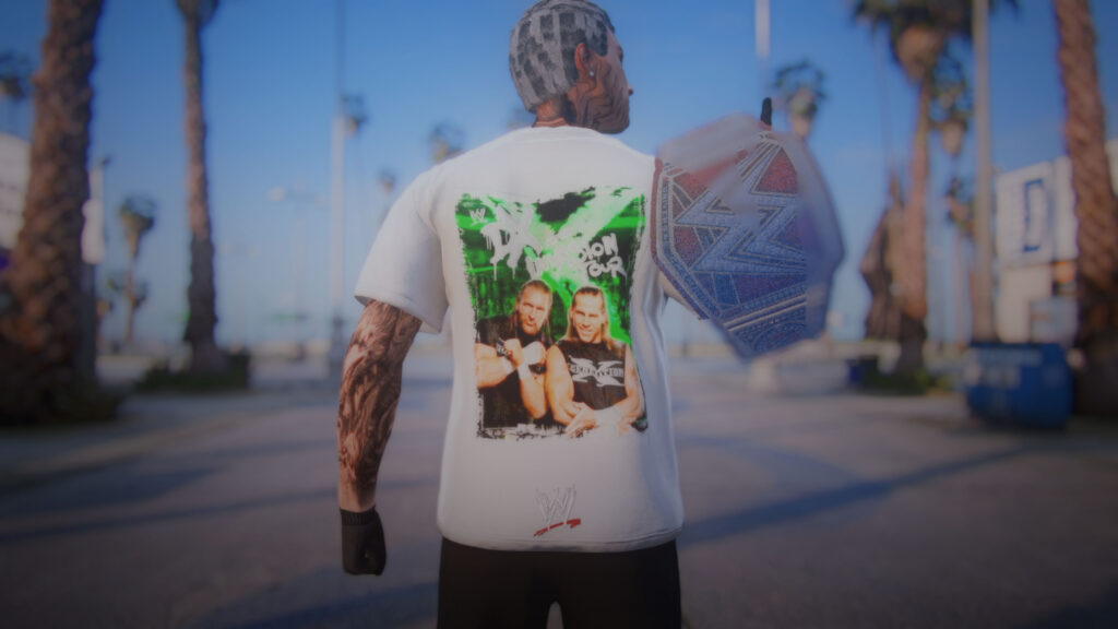 Custom WWE Male Graphic Tees 1.0
