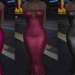 Valentine's Day Long Dress for MP Female V1.0