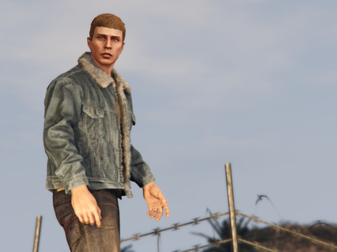 Denim Jacket For MP Male