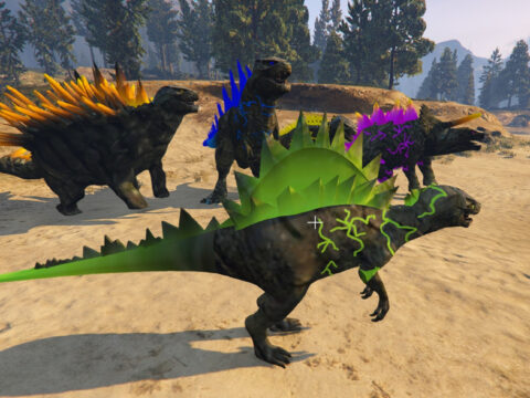 Dino Godzilla velociraptor