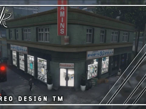 [MLO] Downtown Pop's Pills Pharmacy [SP Addon / FiveM] V1.0