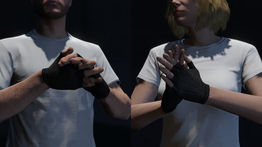 Fingerless Leather Gloves for MP Male / Female V1.0