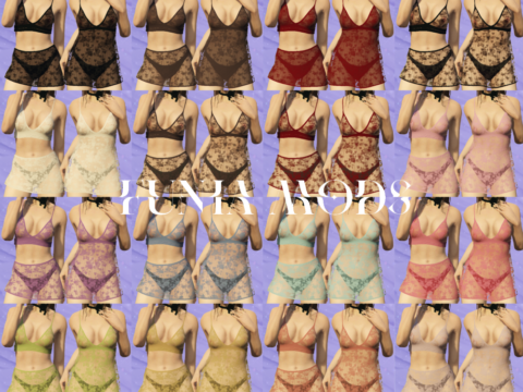 Floral lace lingerie for MP Female