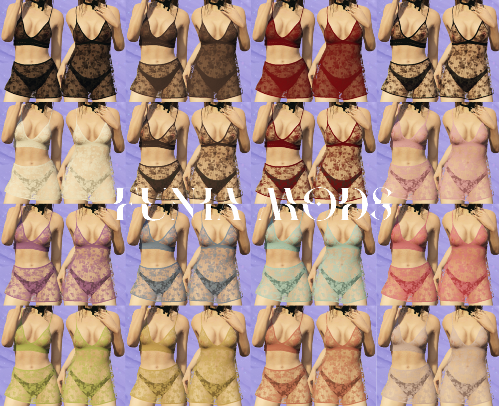 Floral lace lingerie for MP Female
