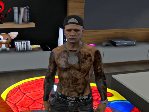 Full Body Tattoo for MP Male 1.0