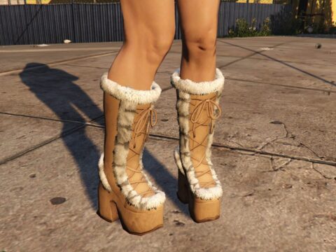 Fur Boots (Camel 311) for MP Female 1.0