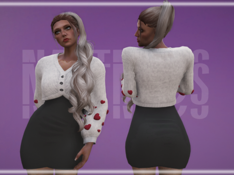Heart cardigan for MP Female