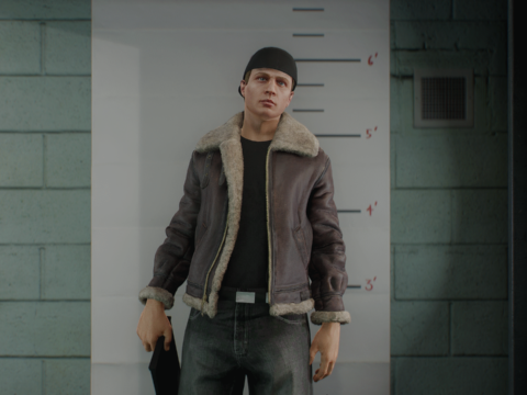 Leon Kennedy Jacket for MP Male
