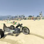 Motorcycle with a seat