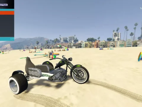 Motorcycle with a seat
