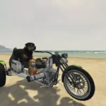 Motorcycle with a seat3