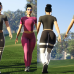 Mp Female Highwaist Leggings Push UP Outfit Tight Shirt & Leggings Full Body Mod
