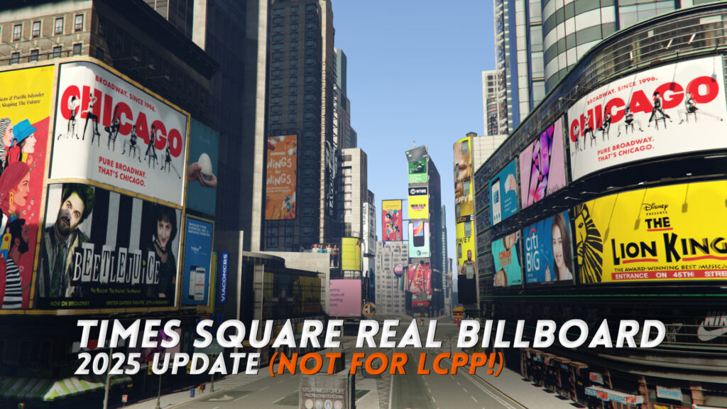 New York Times Square Real Billboard 2025 (LIBERTY CITY V REMIX 3.0) 