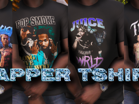 Rapper T-Shirt Pack For MP Male 1.0