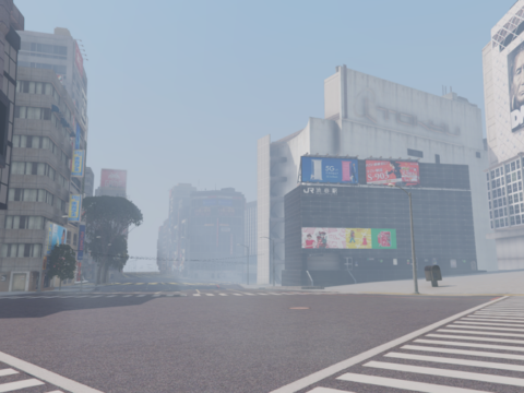Remove Shibuya Street Barriers + Unfinished Extras (replace) SP V0.1
