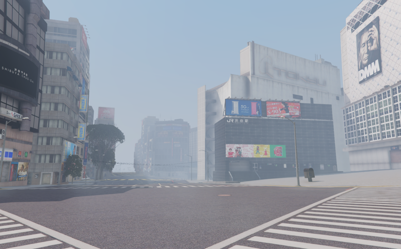 Remove Shibuya Street Barriers + Unfinished Extras (replace) SP V0.1