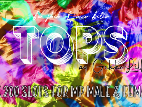 TOPS - 3 x 200 slots for MP Male & MP Female > dlc > no replace