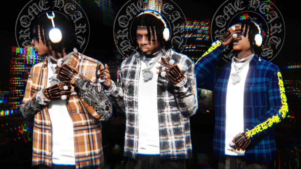 chrome hearts flannel For Franklin