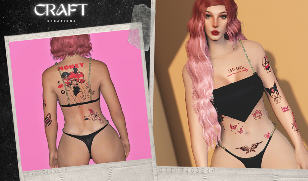 Cute Tattoo Pack MP Male and Female