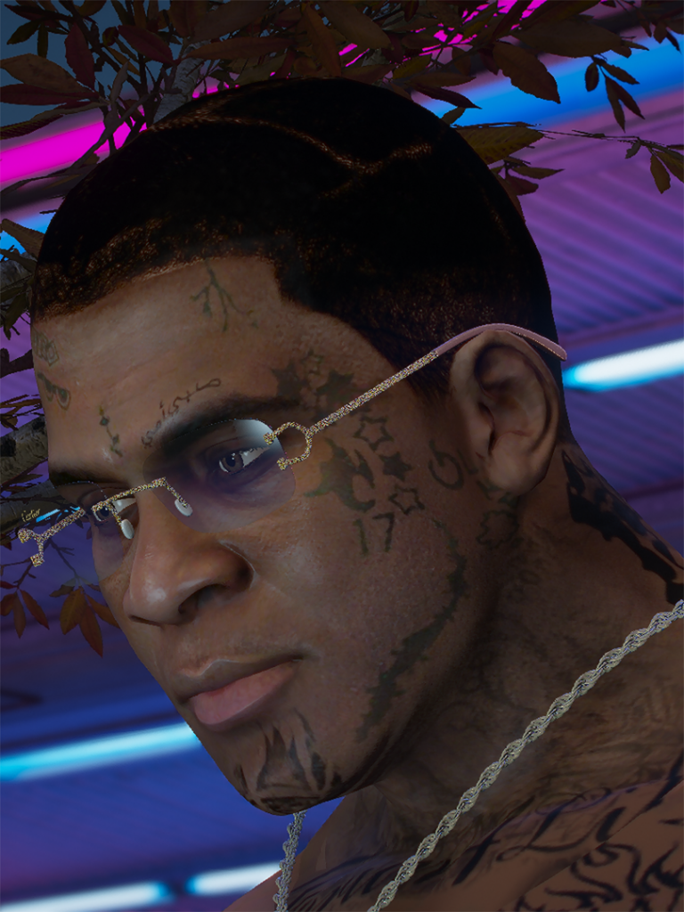 Lil Wayne face & body tattoos for Franklin V final
