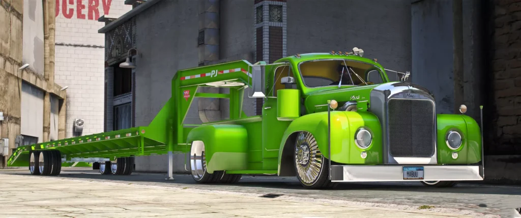 Mack Truck With Trailer Donk 1953