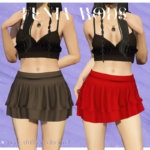Ruffle mini skirt for MP Female V1.1 Ruffle mini skirt for MP Female