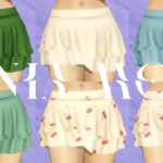 Ruffle mini skirt for MP Female2