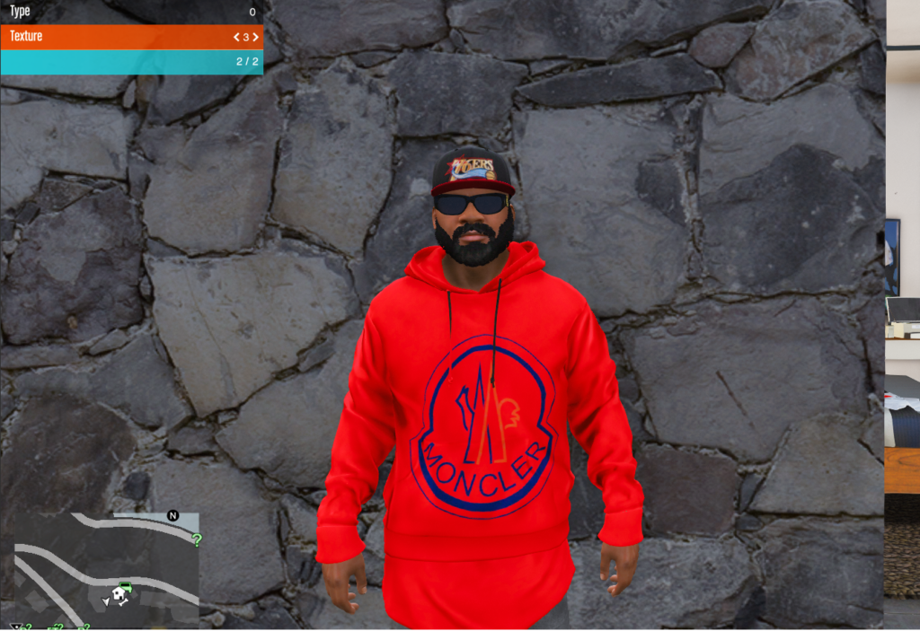Pack clothes for franklin (moncler supreme) V1.0
