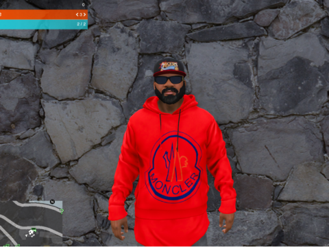 Pack clothes for franklin (moncler supreme) V1.0