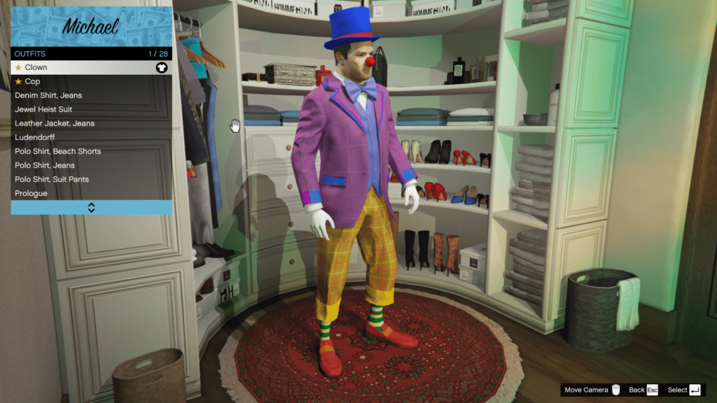 Michael Clown Outfit DLC [Add-On | Wardrobe] V1.0