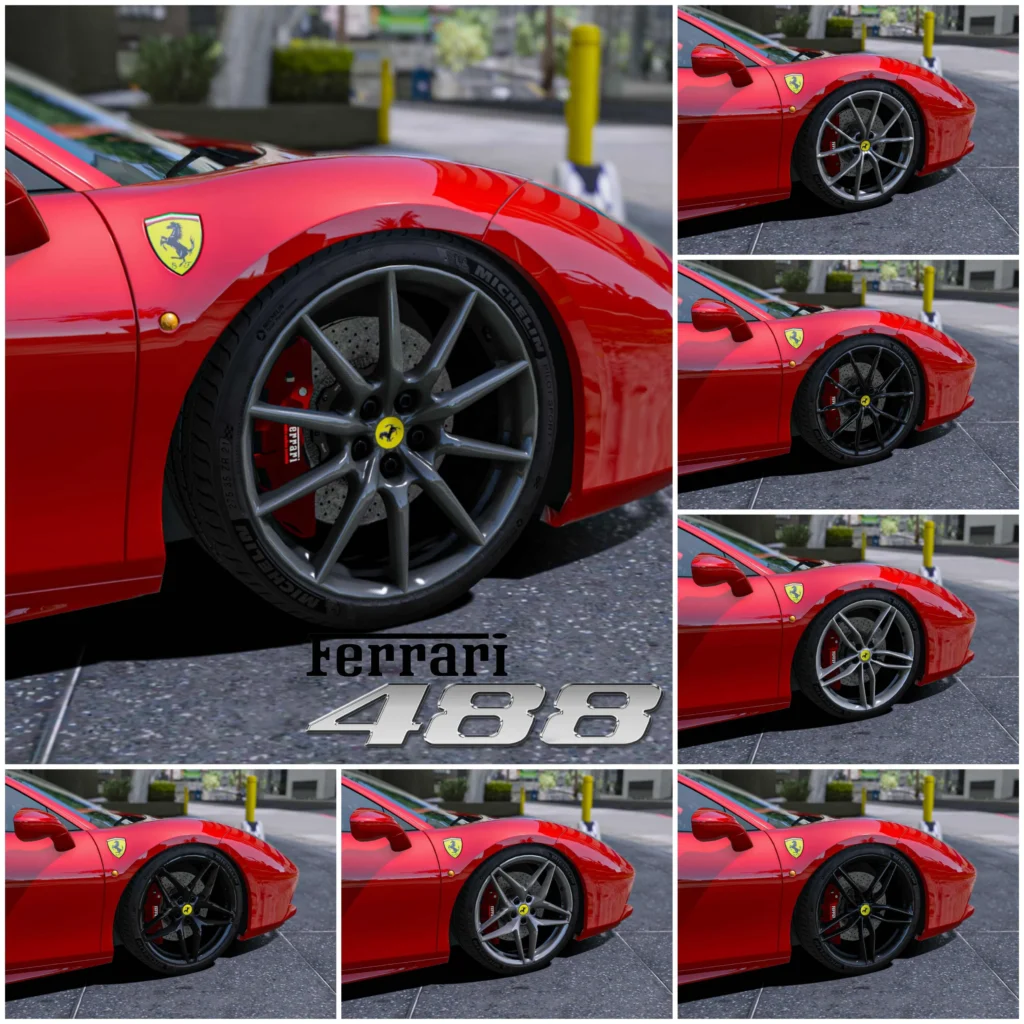 Wheel Ferrari 488 GTB - PISTA - PISTA SPIDER [Replace]