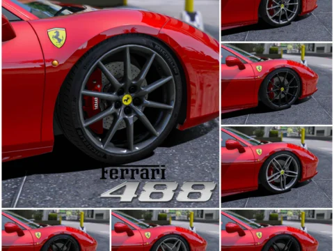 Wheel Ferrari 488 GTB - PISTA - PISTA SPIDER [Replace]
