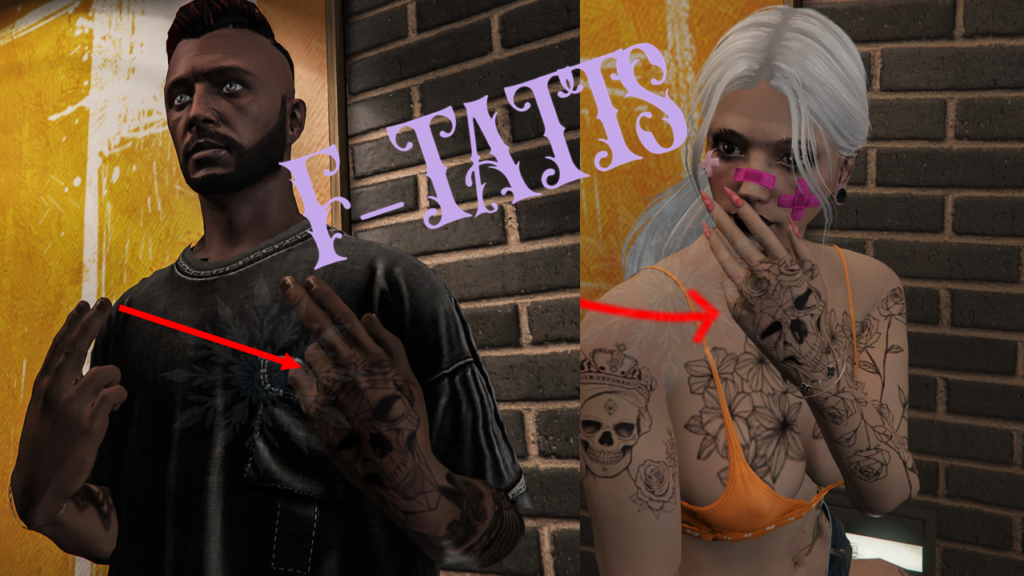 Skull roses-tattoo (MP Male & Female) V1.0 