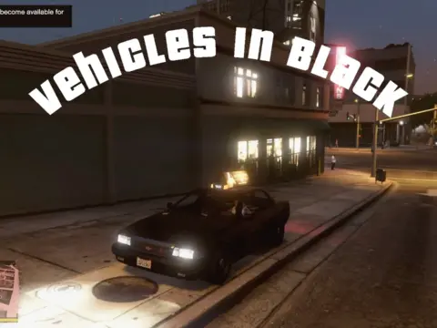 All Vehicles In Black [.NET] 1.0