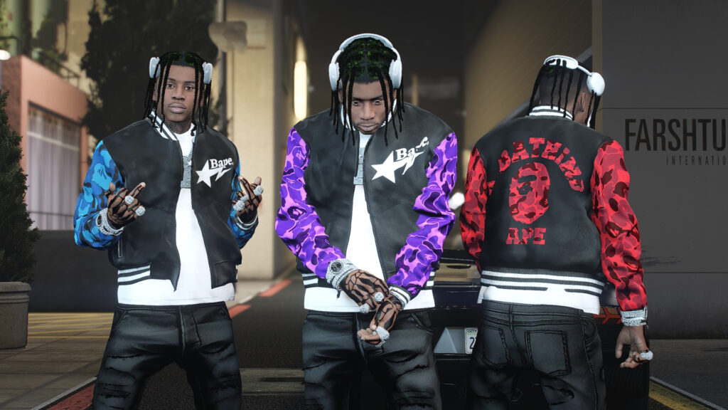 BAPE Satin Varsity Jacket 1.0