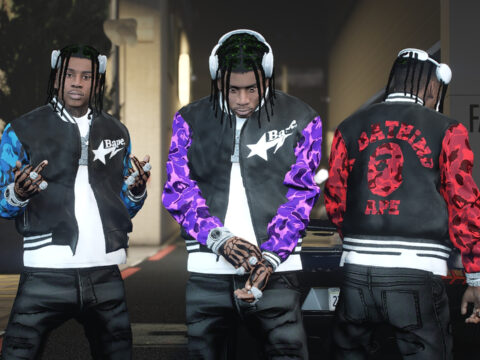 BAPE Satin Varsity Jacket 1.0