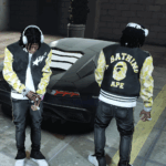 BAPE Satin Varsity Jacket 1.02