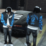BAPE Satin Varsity Jacket 1.03