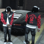 BAPE Satin Varsity Jacket 1.04