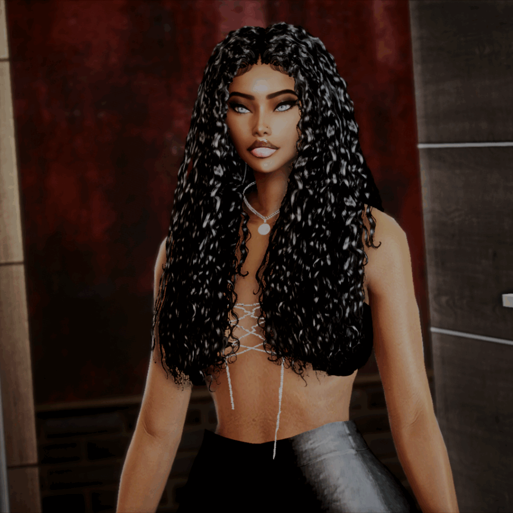 Curly Wet hair 1
