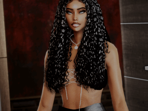 Curly Wet hair 1