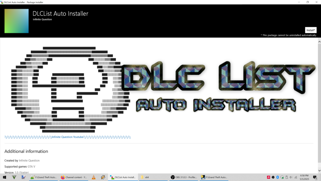 DLC List Auto Installer 1.0