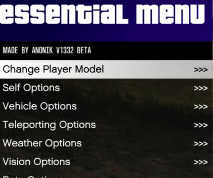 Essential Menu - NEW LemonUI 1.3.33