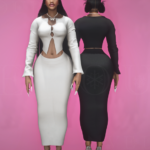 Long Sleeve Top & Skirt For MP Female 1.0