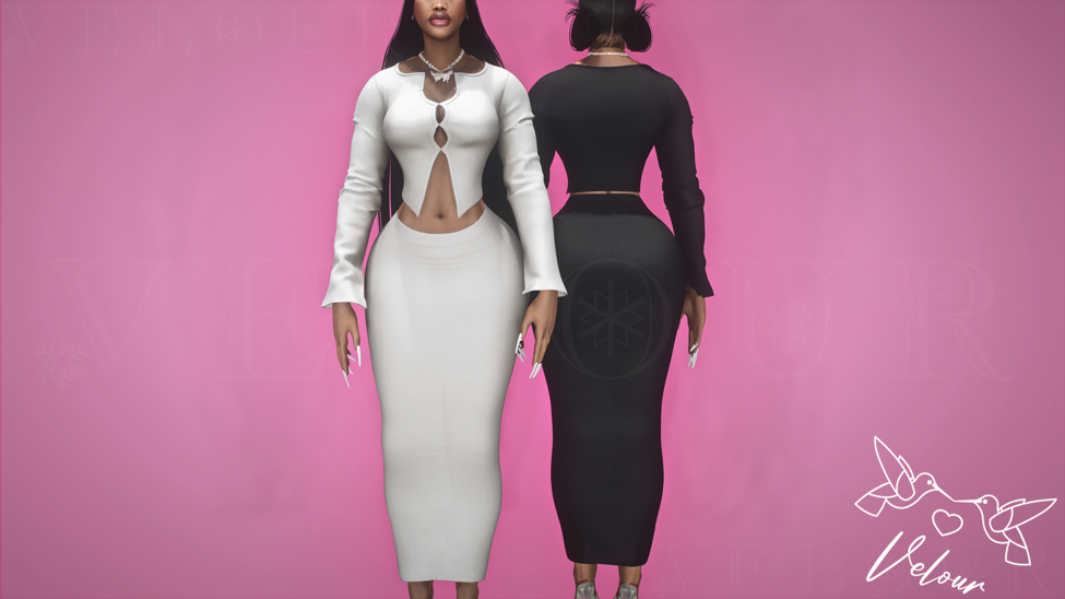 Long Sleeve Top & Skirt For MP Female 1.0