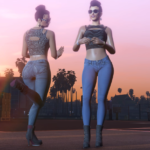 Mp Female Tight Jeans Outfit & Top Full Body Mod