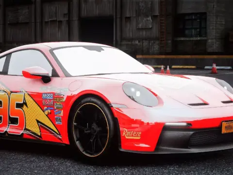 Porshce 911 GT3 RS Lightning McQueen Edition