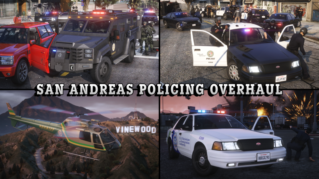 San Andreas Policing Overhaul Vehicle Pack (LSPD, LSSD & More) V1.0b
