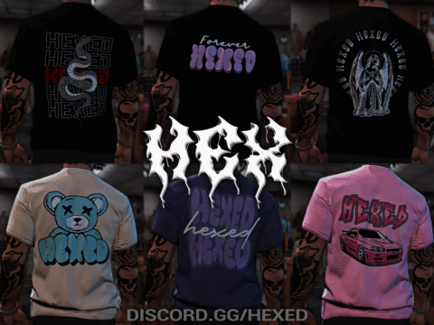 Streetwear Graphic T-Shirt Pack (Male & Female) V1.0
